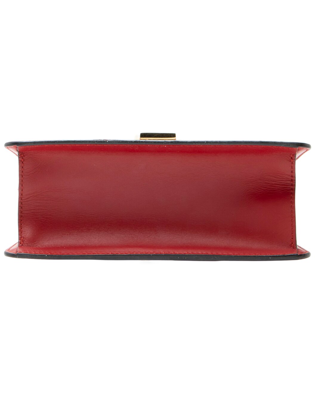 Gilt - Gucci - Red Leather, Nylon Sylvie Mini Top Handle (Authentic Pre-Loved)