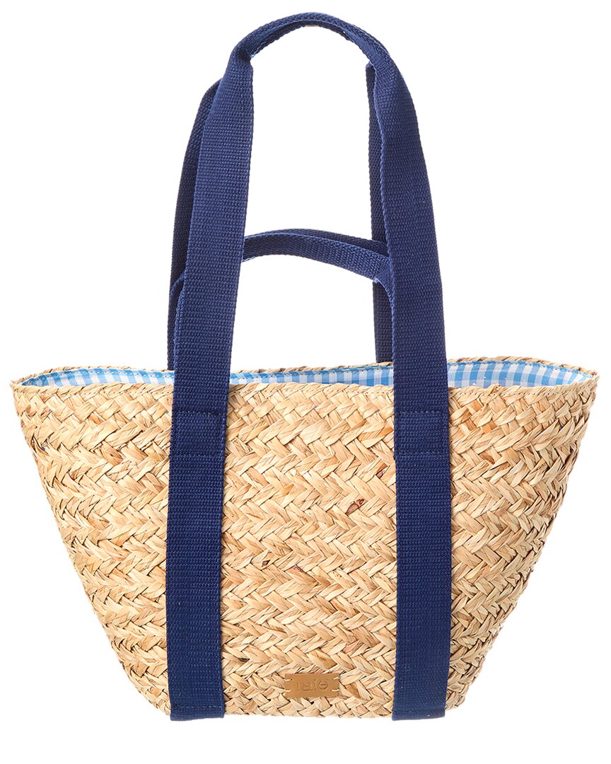 Rafe Rafé Anna Straw Tote In Blue