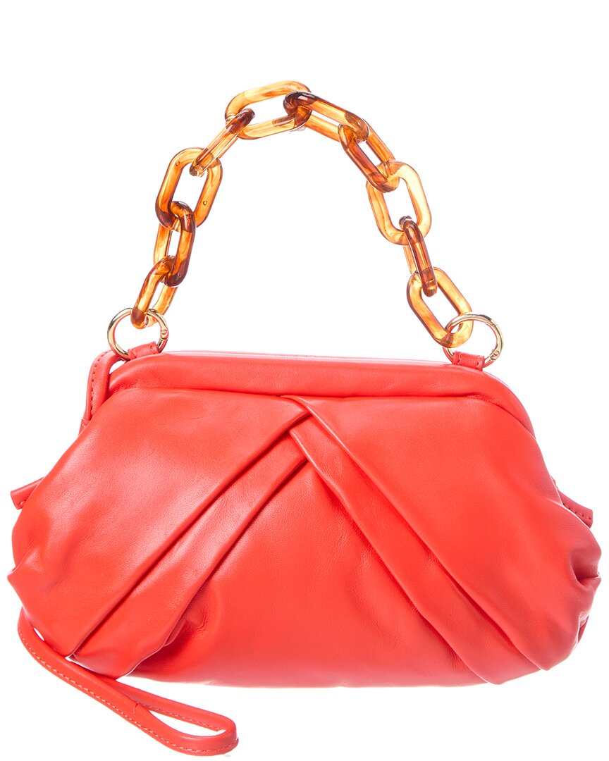 Rafe Rafé Brooke Leather Clutch In Red
