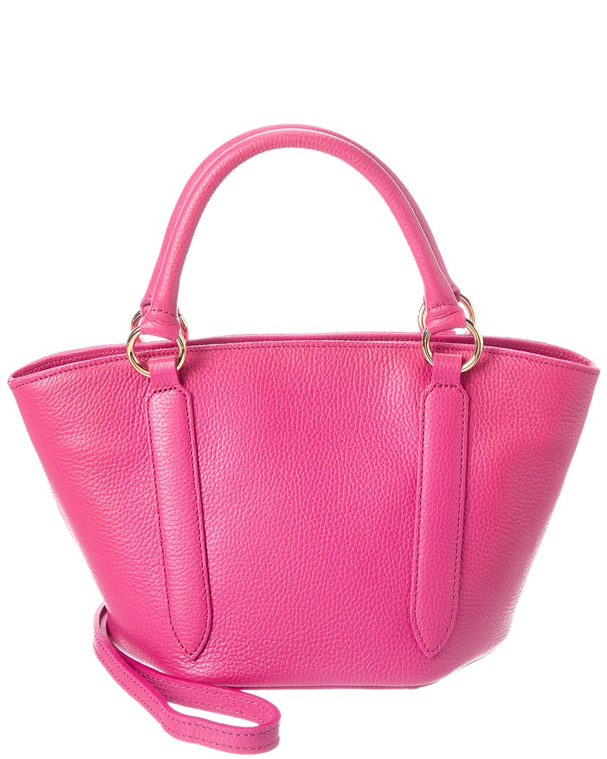 Italian Leather Top Handle Tote