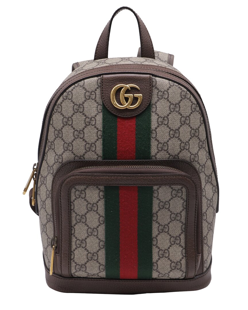 Gucci Small Ophidia Gg Supreme Backpack (authentic Pre-loved)
