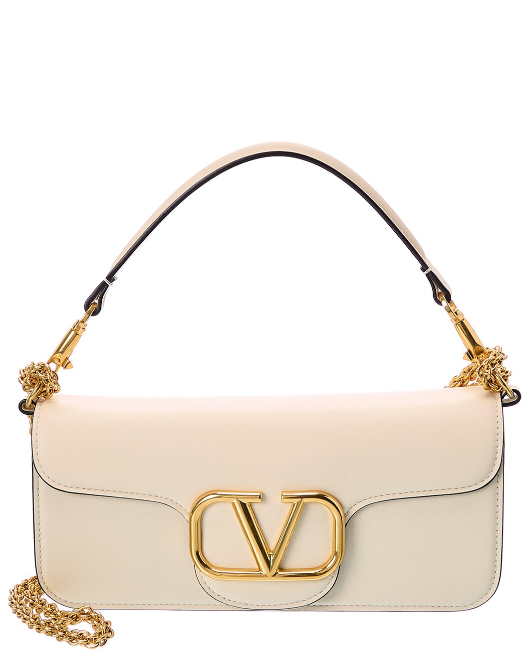 Valentino VLogo Loco Leather Shoulder Bag