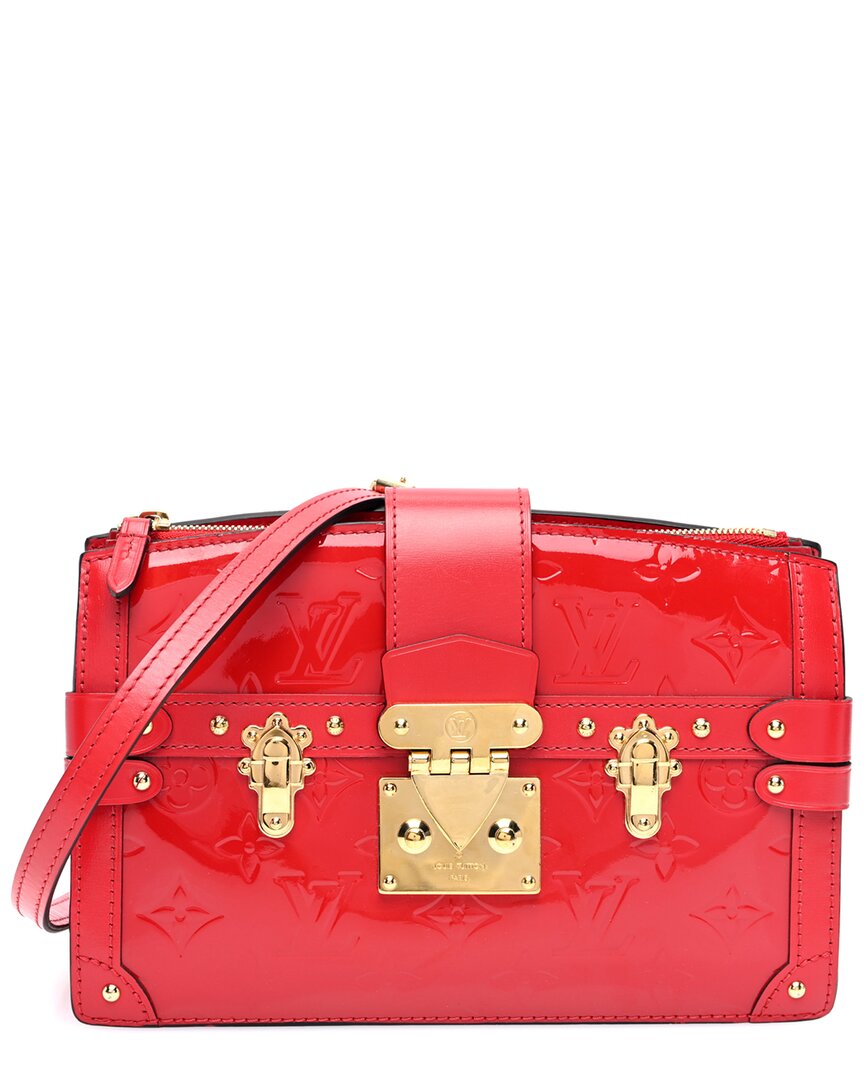 Pre-owned Louis Vuitton Cherry Monogram Vernis Patent Leather Trunk Clutch (authentic  Pre-loved)