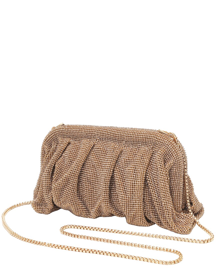 Tiffany & Fred Paris Tiffany And Fred Paris Crystal-embellished Evening Clutch In Brown