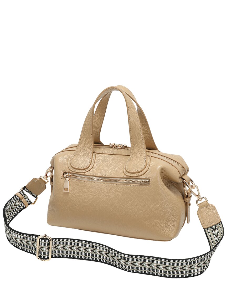 Tiffany & Fred Paris Tiffany And Fred Paris Pebbled Leather Satchel