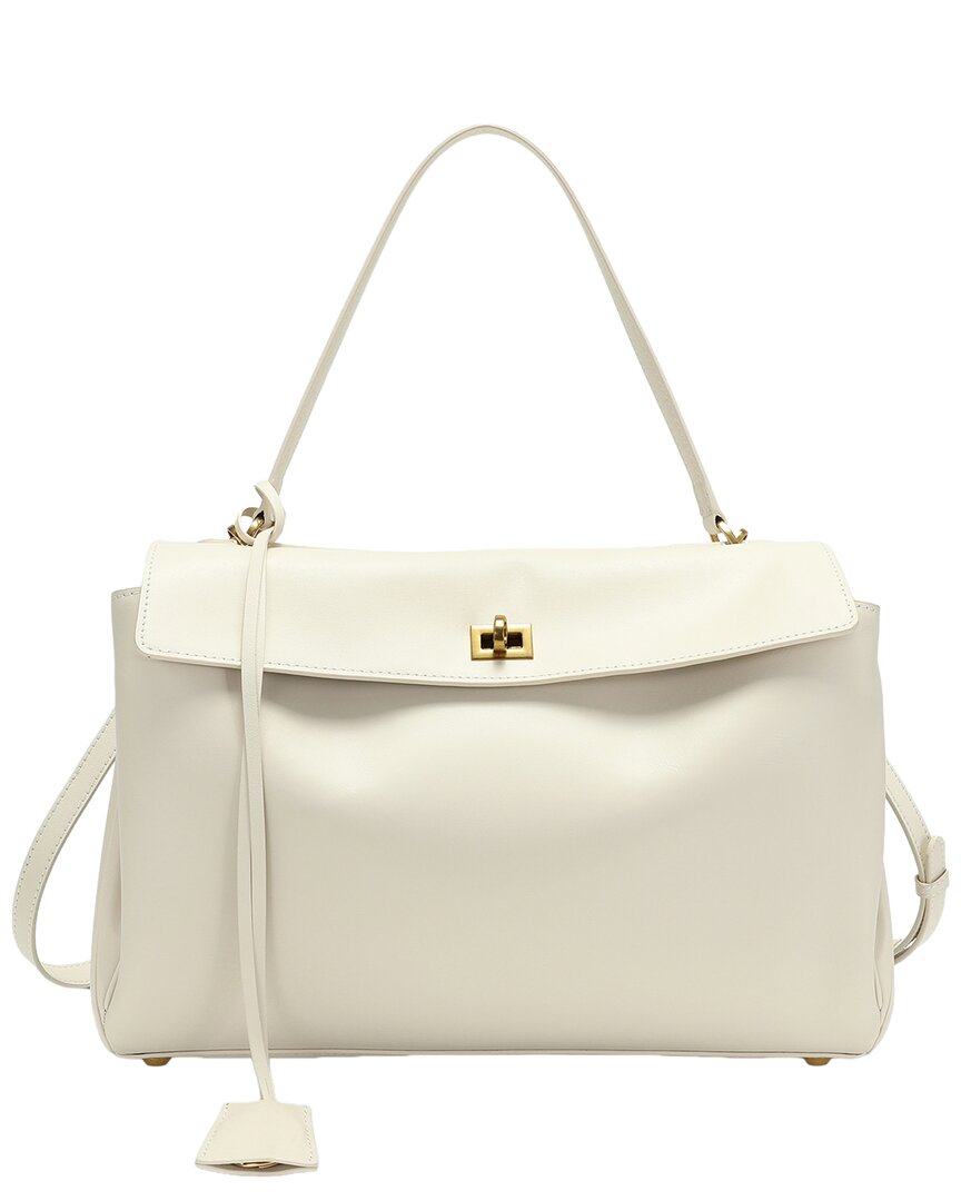 Tiffany & Fred Paris Tiffany And Fred Paris Smooth Leather Large Tote Bag In White