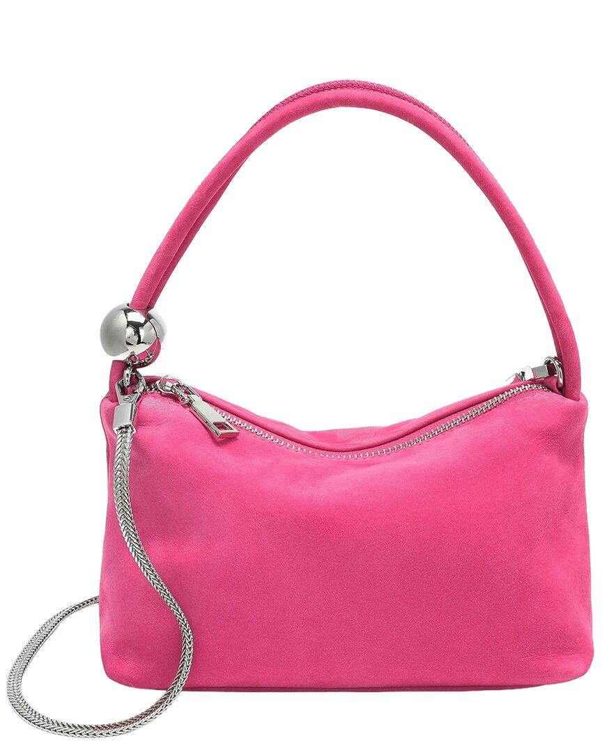 Tiffany & Fred Paris Tiffany And Fred Paris Mini Suede Leather Shoulder Bag In Pink
