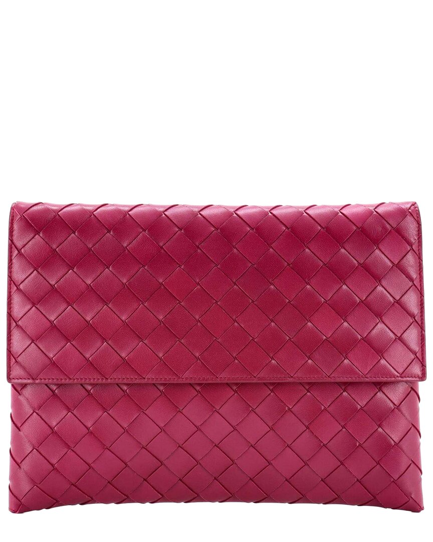 Bottega Veneta Flat Flap Pouch Intrecciato Nappa (authentic Pre-loved)