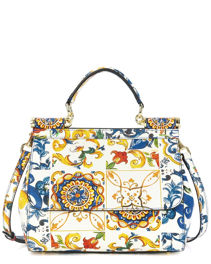 Tiffany & Fred Paris Saffiano Painted Leather Top-handle Satchel