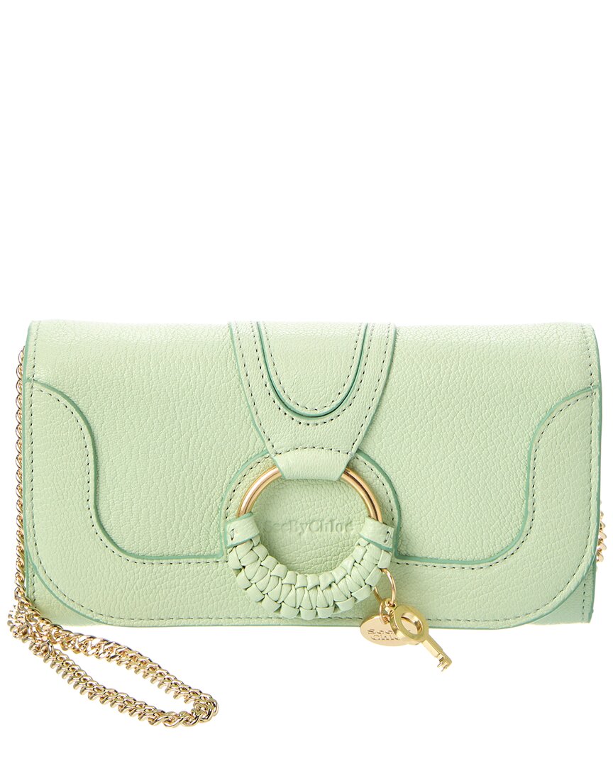 SEE BY CHLOÉ SEE BY CHLOÉ HANA LEATHER WALLET ON CHAIN