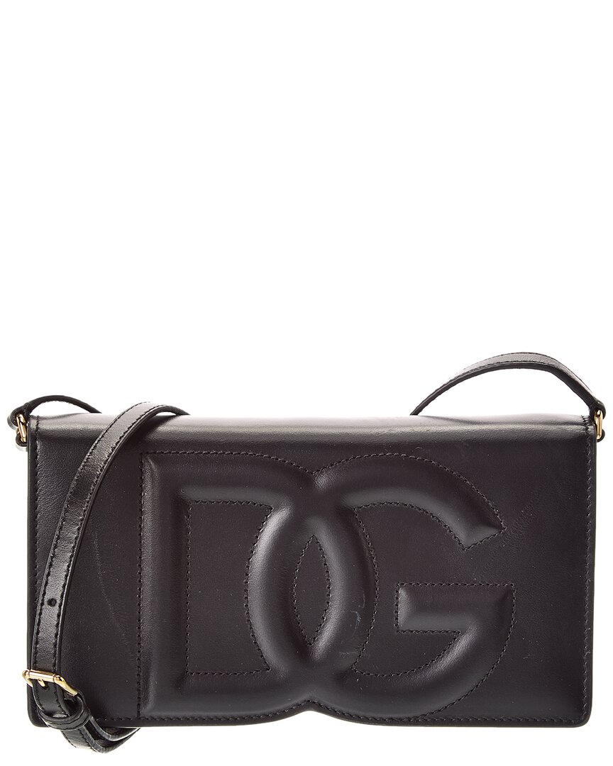 Dolce & Gabbana Dg Logo Leather Phone Bag Bi3279 A