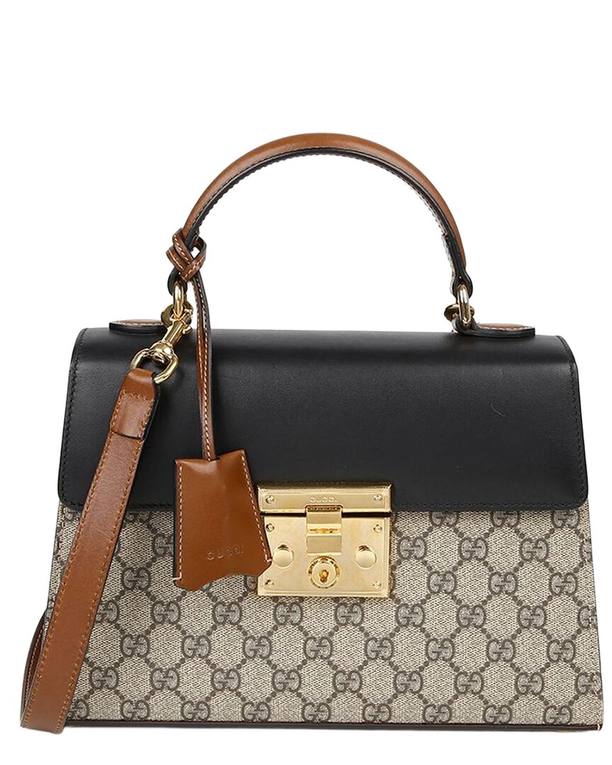 Gucci Paddle Lock Small Top Handle Tote Shoulder Bag (authentic Pre-loved) In Multi