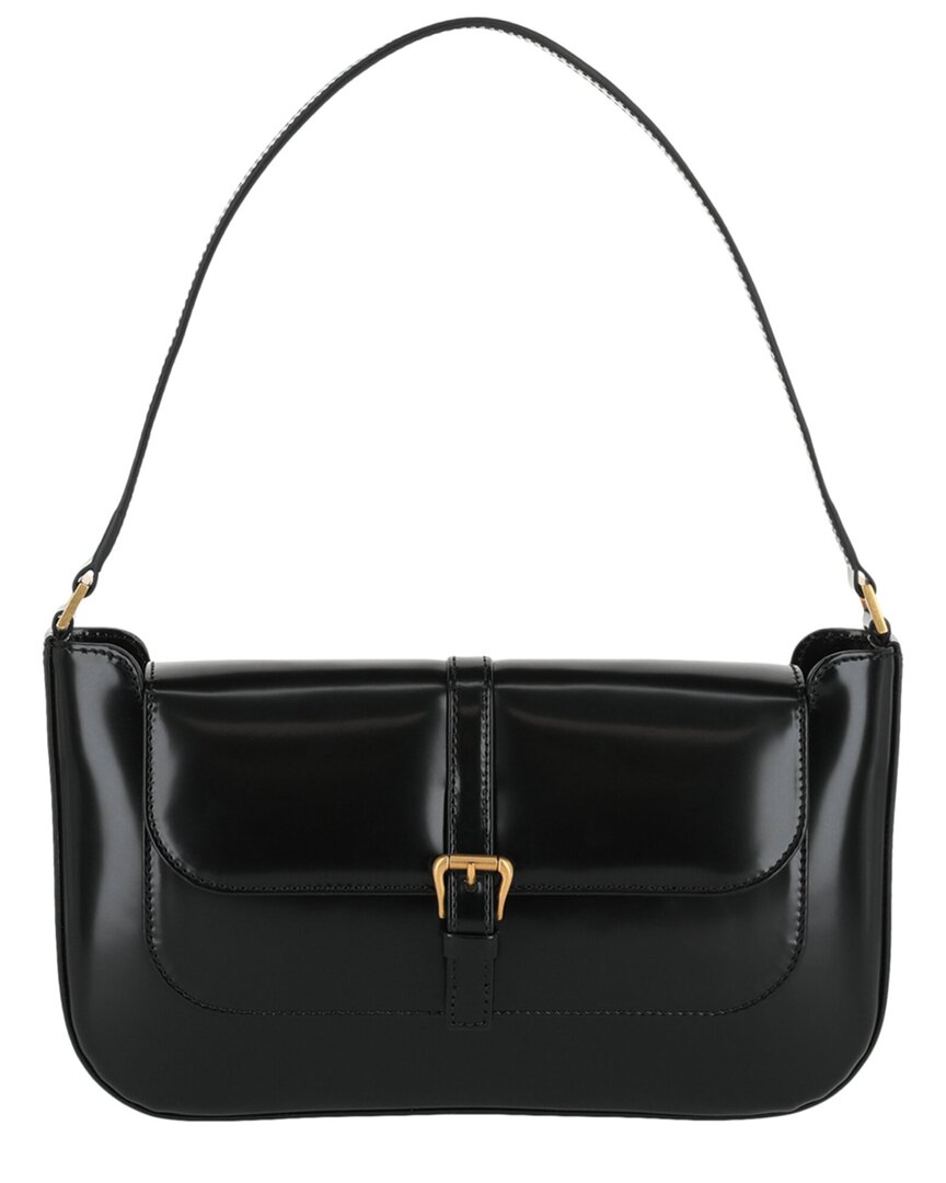 By Far Miranda Patent Shoulder Bag In Black