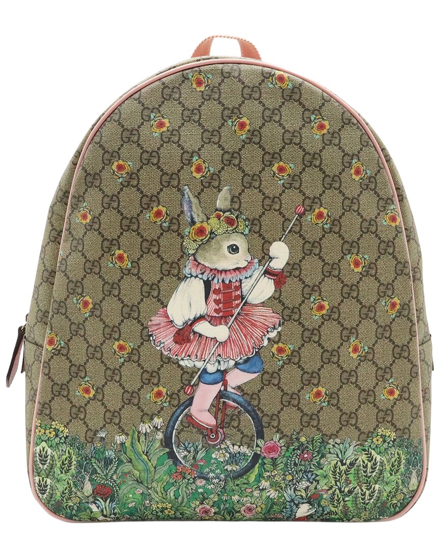 Pre-owned Gucci Gg Supreme Backpack (authentic Pre-loved)