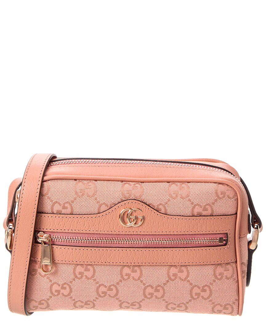 GG small duffle bag in Pink GG Canvas