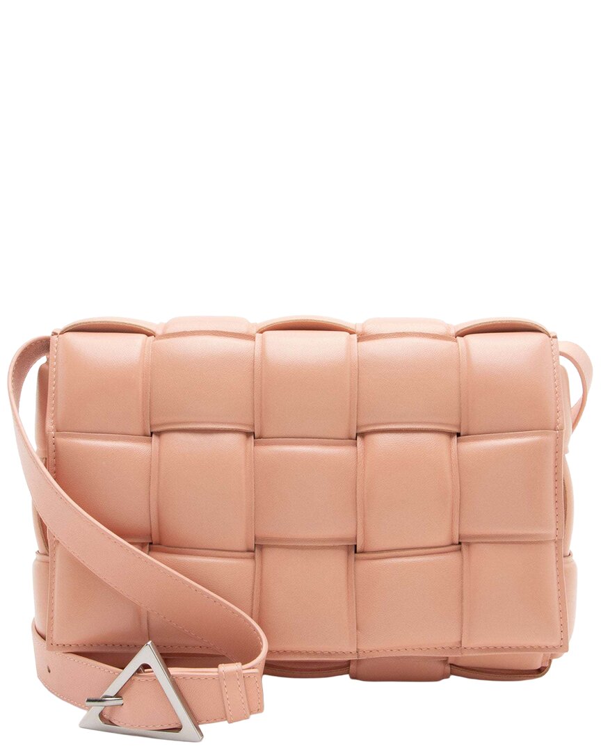 Bottega Veneta Puffed Cassette Crossbody (authentic Pre-loved) In Pink