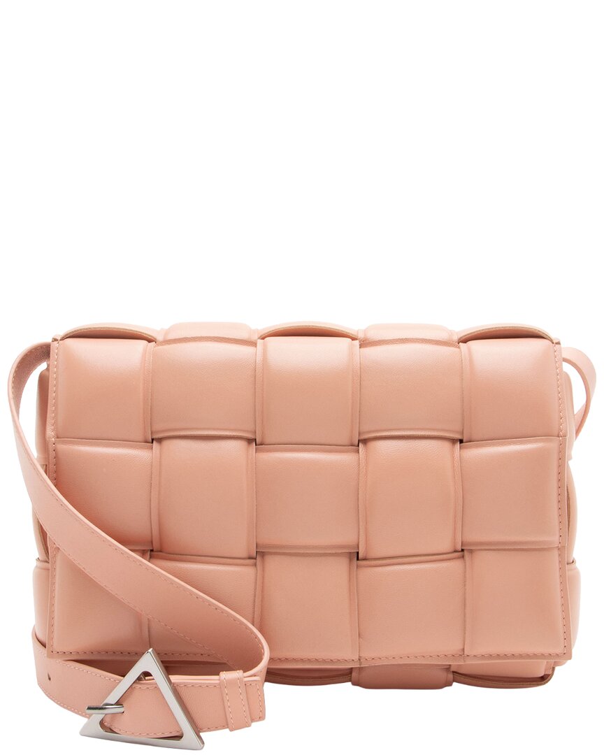Bottega Veneta Pink Leather Cassette Crossbody (authentic Pre-loved)