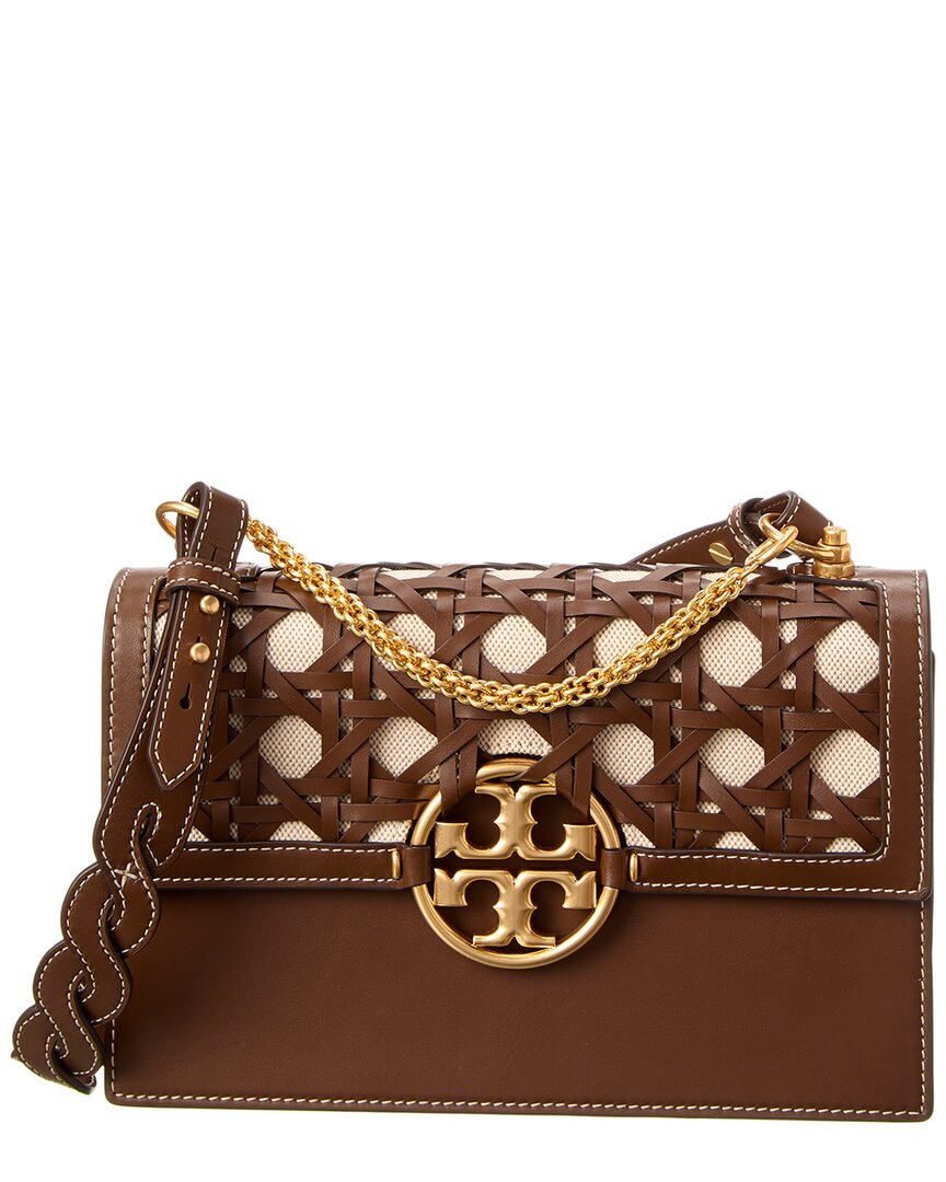 Tory Burch Miller Canvas & Leather Crossbody