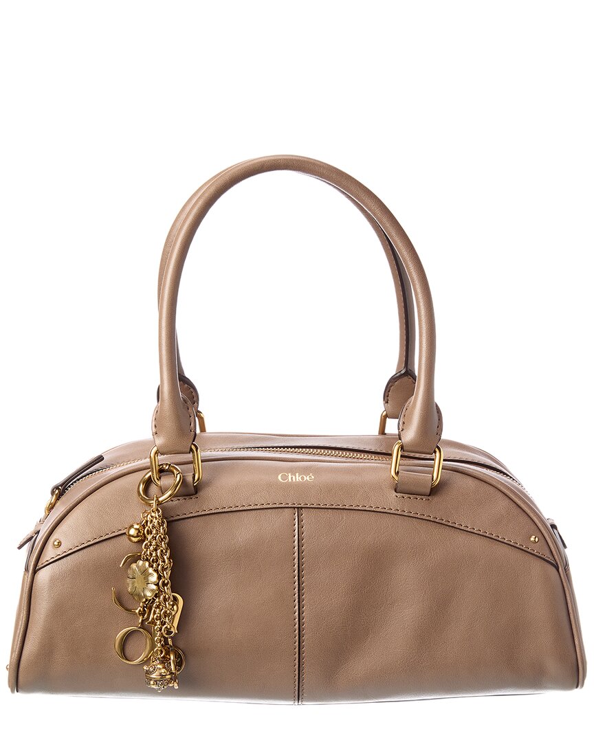 Chloé Gray Calf Leather Bos Taurus Handbag - Image 3