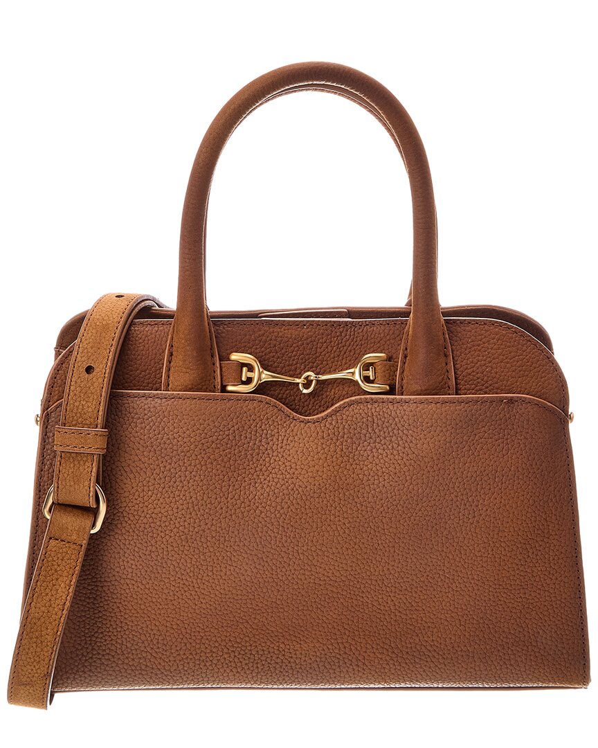 Sam Edelman Loriane Small Leather Satchel In Brown