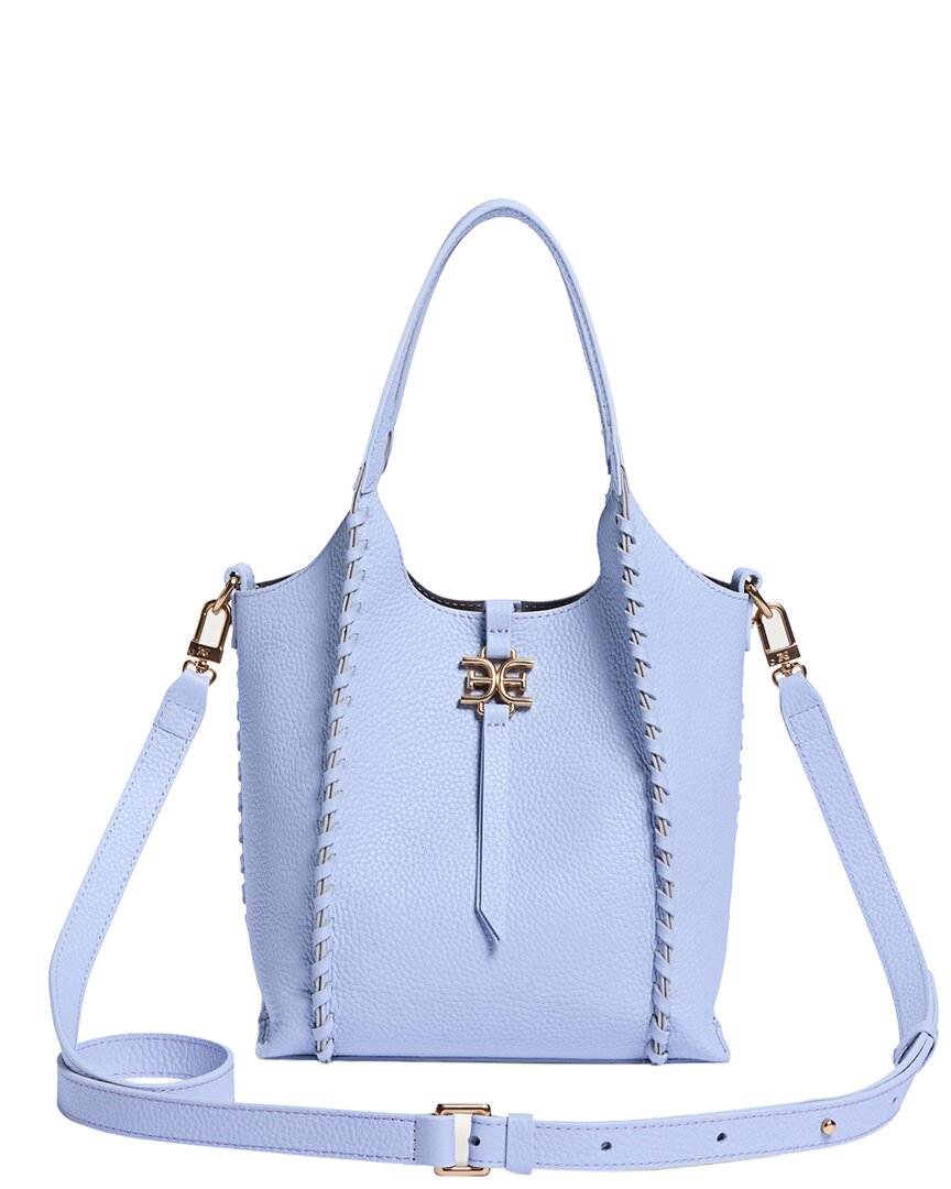 Sam Edelman Sylvia Mini Leather Crossbody In Gray