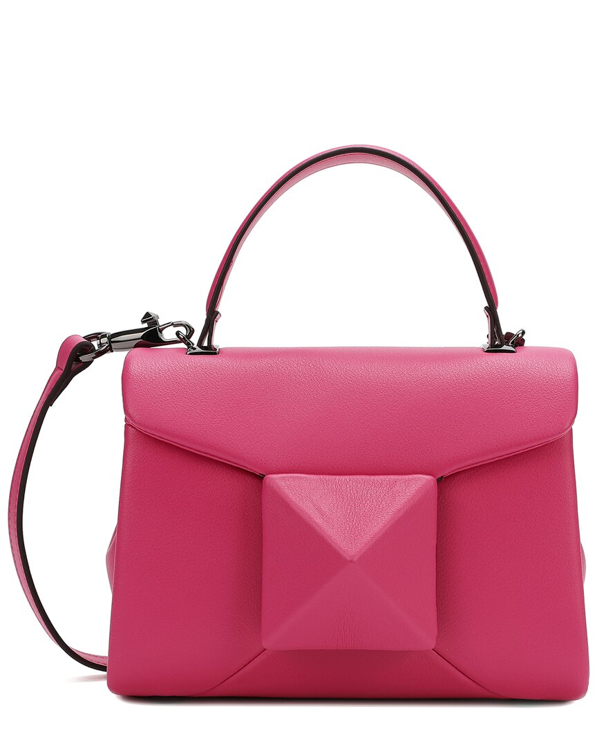 Shop Tiffany & Fred Paris Full-grain Soft Leather Top Handle Shoulder Bag In Pink