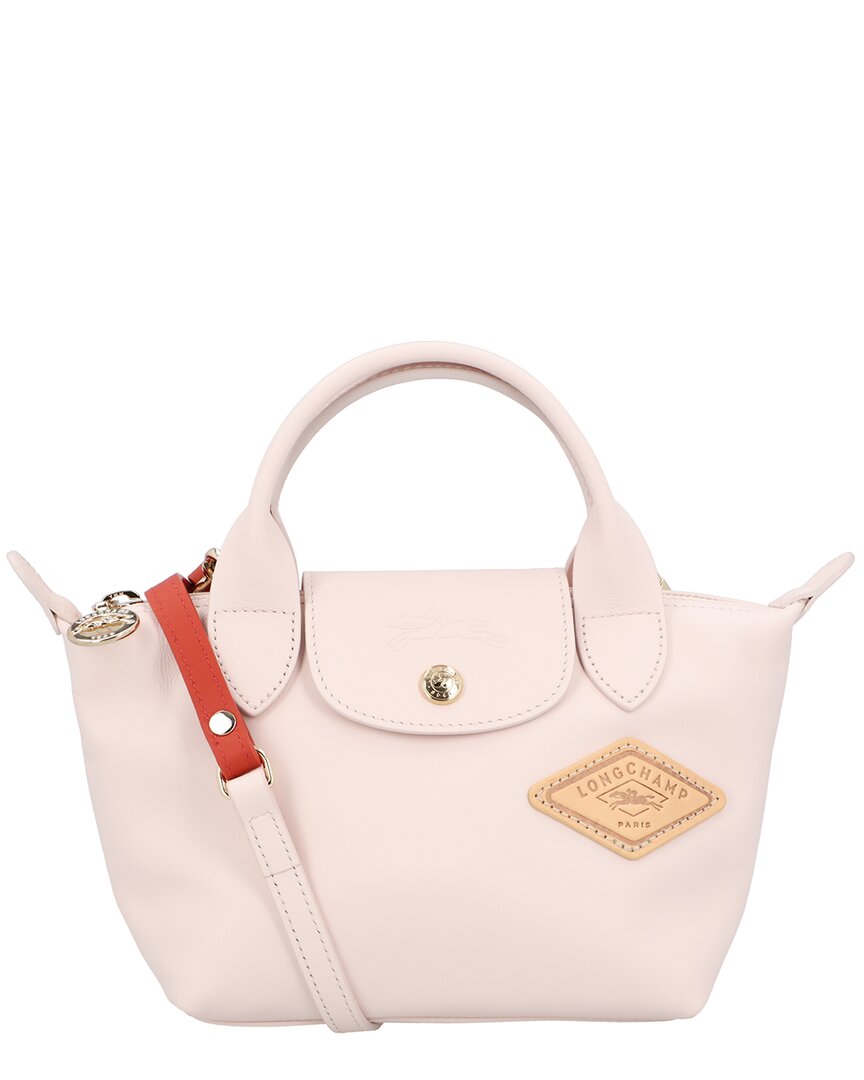 Longchamp Le Pliage Xtra Xs Leather Handbag In Pink
