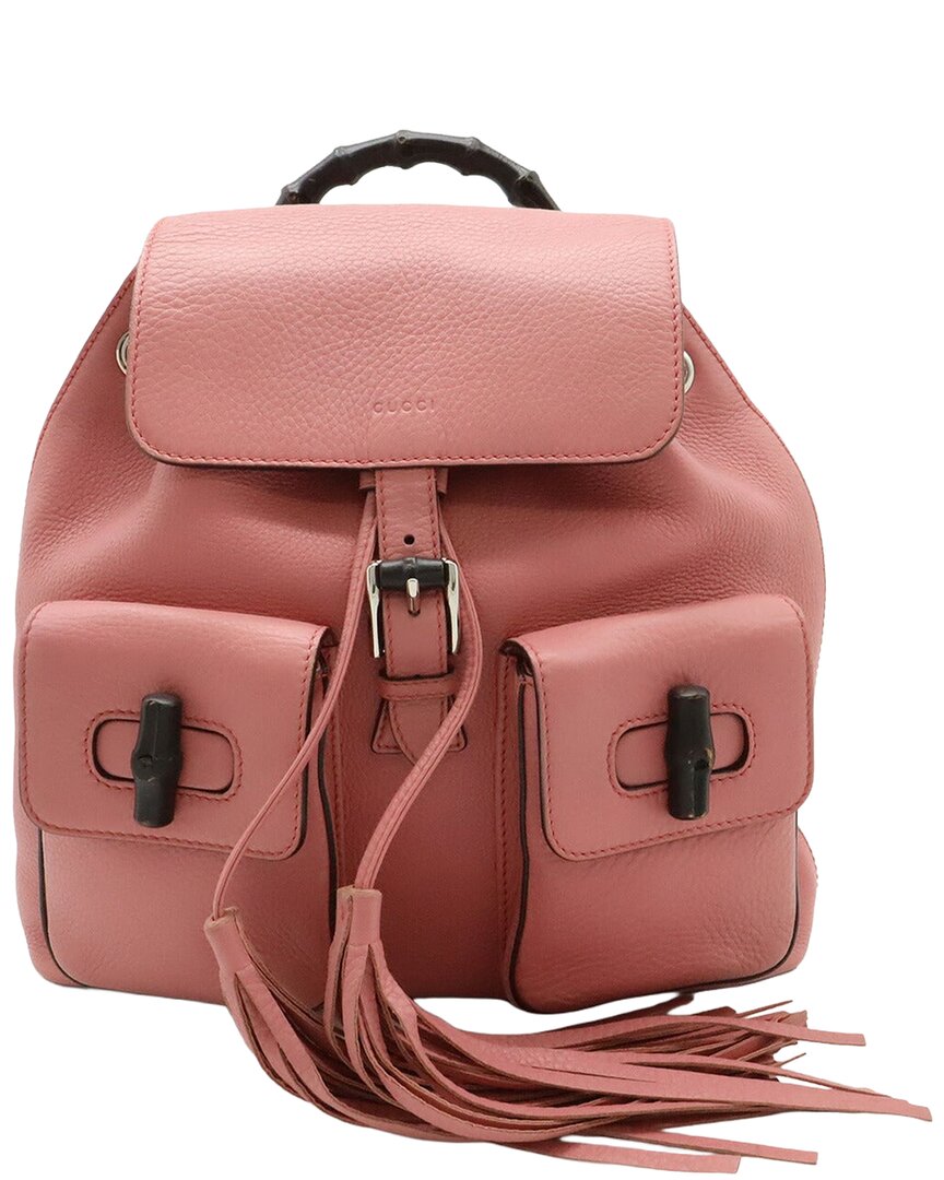 Gucci Bamboo Backpack Pink (authentic Pre-loved)