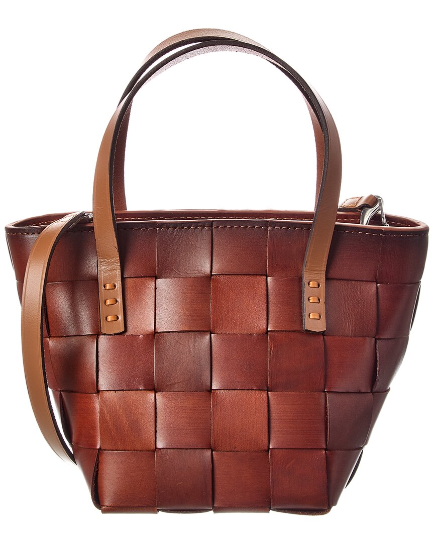 Dragon Diffusion Japan Mini Leather Tote In Brown