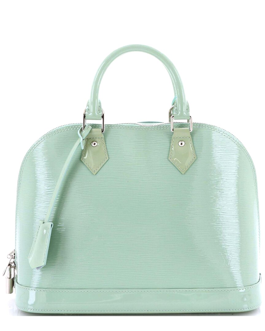 Pre-owned Louis Vuitton Green Epi Leather Alma Pm (authentic Pre-loved)