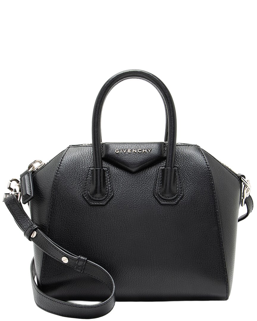 Givenchy Black Goatskin Antigona Mini Satchel (authentic Pre-loved)