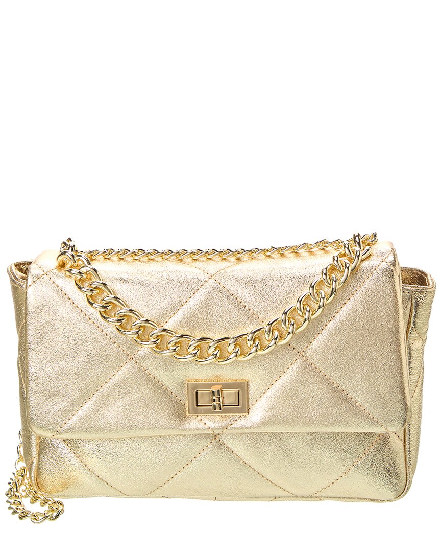 Persaman New York Cecelia Leather Shoulder Bag In Gold