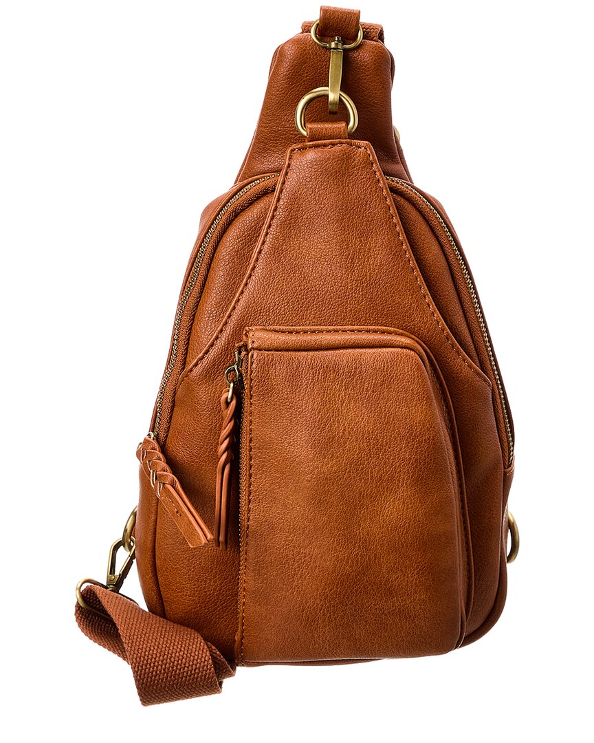 Urban Expressions Wendall Sling Backpack In Brown