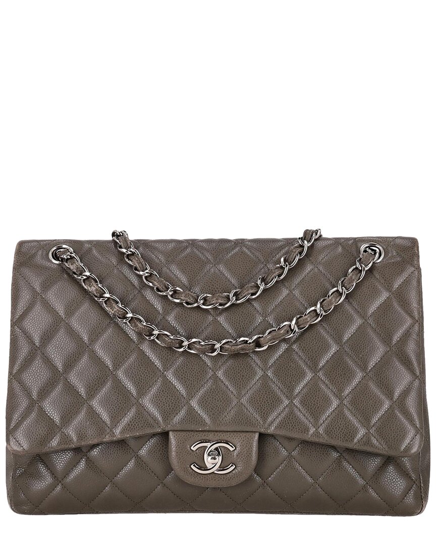 Chanel Classic Maxi Flap Caviar Leather Bag (authentic Pre-loved)