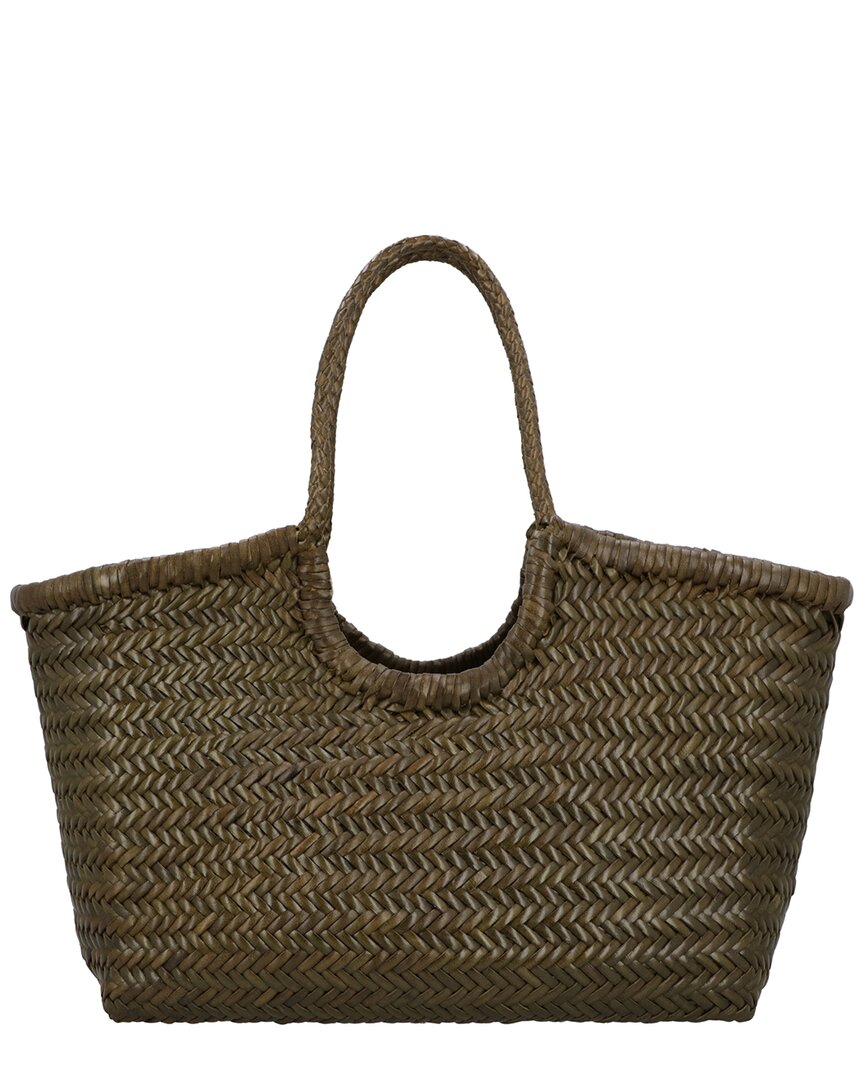 Dragon Diffusion Nantucket Big Leather Tote In Green