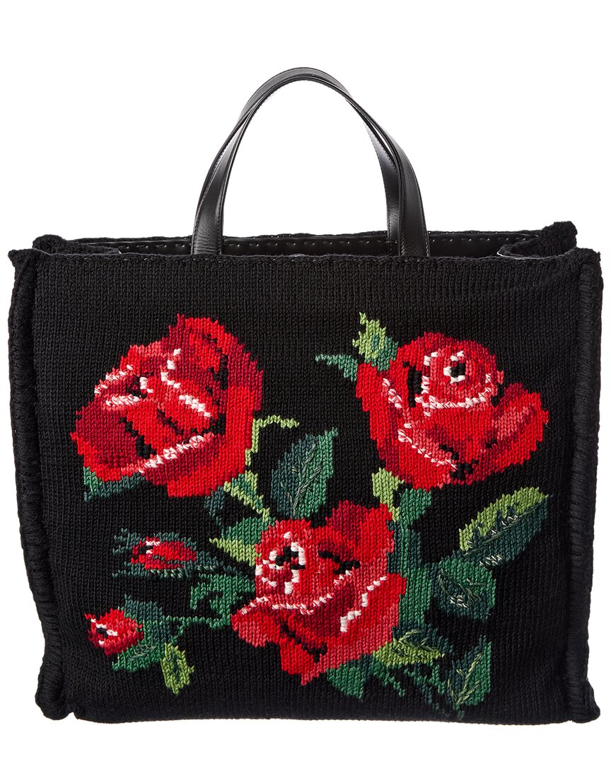 Dolce & Gabbana Large Patterned Tote Bag In Multi