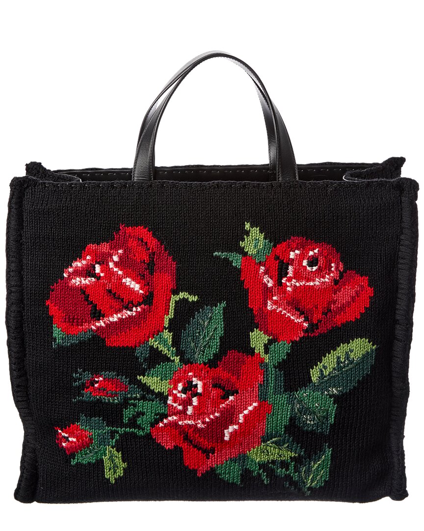 Dolce & Gabbana Large Patterned Tote Bag In Multi