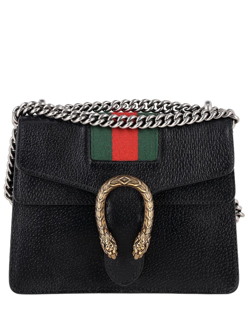 Gucci Leather Mini Dionysus Web Shoulder Bag (authentic Pre-loved)