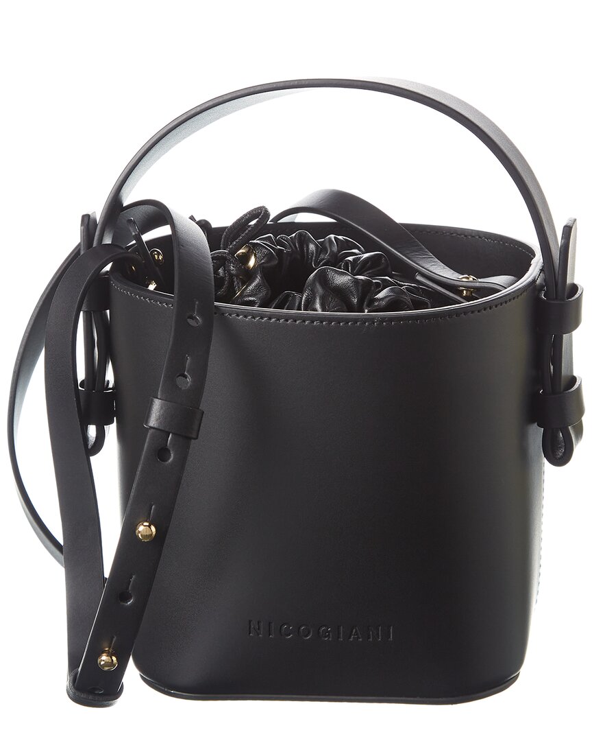 Image of Nico Giani Adenia Mini Leather Bucket Bag