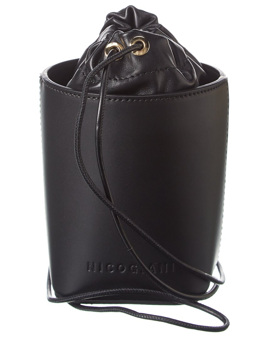 Image of Nico Giani Adenia Micro Leather Bucket Bag
