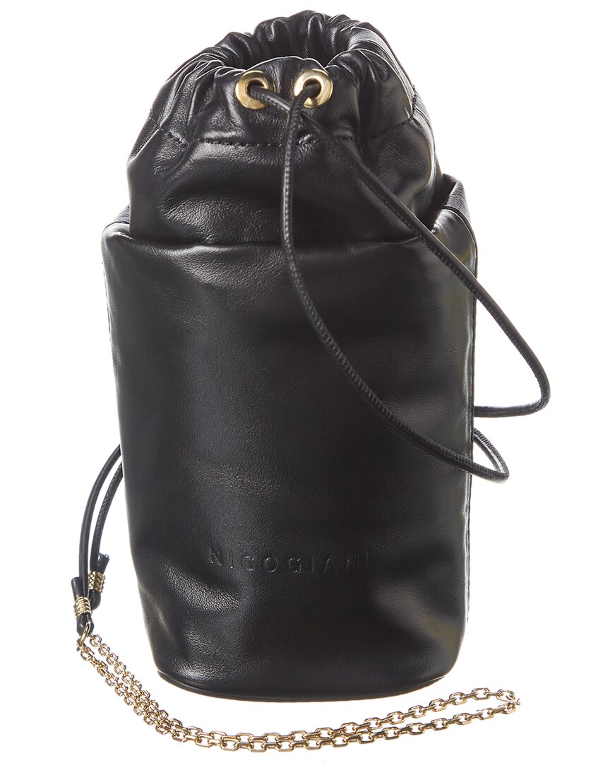 Image of Nico Giani Adenia Micro Soft Leather Bucket Bag