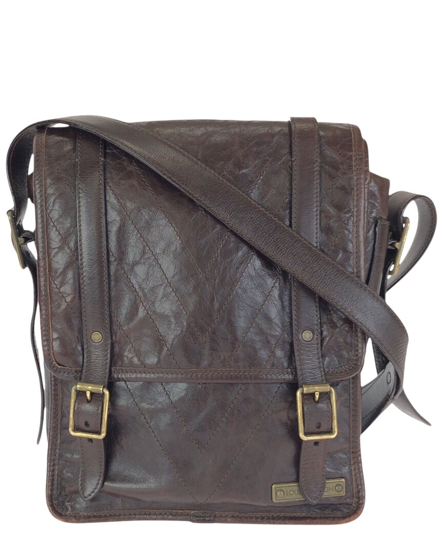 Louis Vuitton Brown Calfskin Trotter Shoulder Bag (authentic Pre-loved)