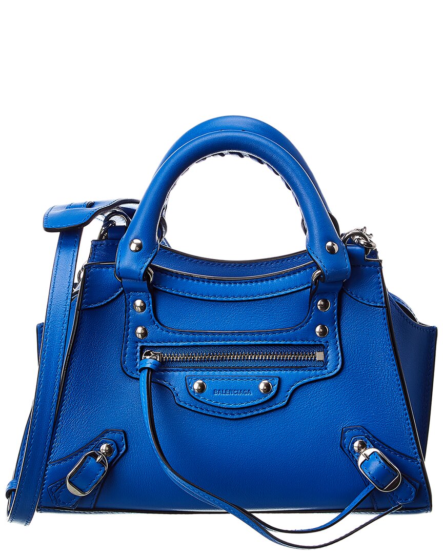 Balenciaga Neo Classic Mini Leather Shoulder Bag Women's Blue | eBay