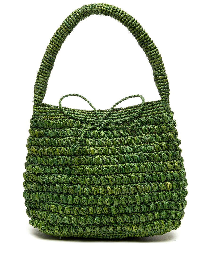Shop Mar Y Sol Madelyn Raffia Shoulder Bag In Green