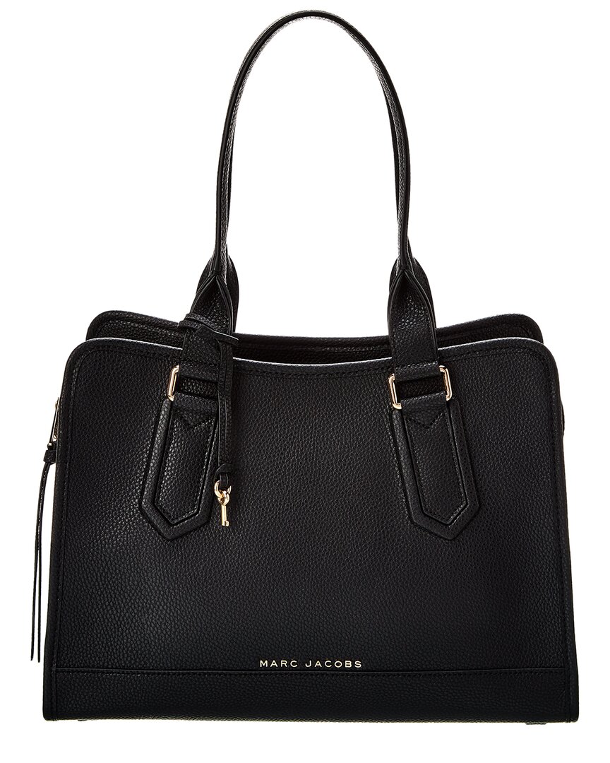 Shop Marc Jacobs Drifter Leather Tote In Black