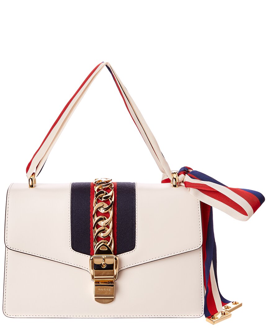 Shop Gucci Sylvie Leather Shoulder Bag