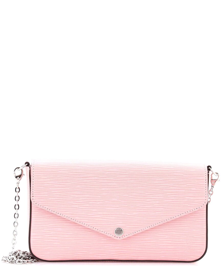 Pre-owned Louis Vuitton Pink Epi Leather Felicie Pochette (authentic Pre-loved)
