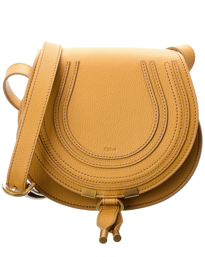 Chloé Yellow Marcie Small Saddle Bag