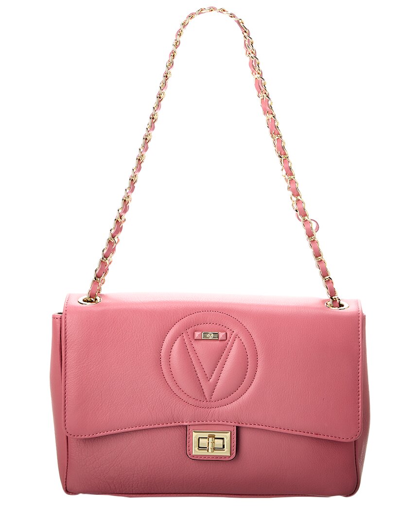 Shop Valentino By Mario Valentino Posh Signature Leather Shoulder Bag In Pink