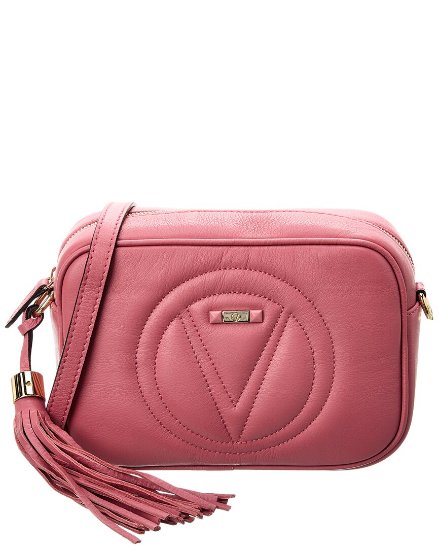 Shop Valentino By Mario Valentino Mia Signature Leather Crossbody In Pink